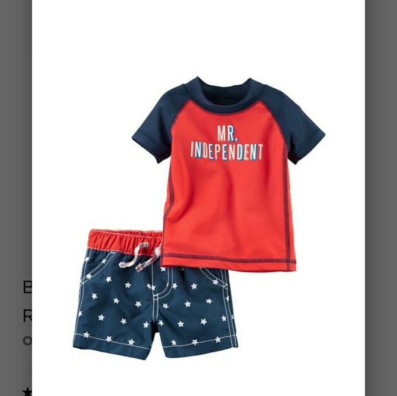 Carter's Other - Carter's 4th July rashguard swimsuit Carter's Other - Carter's 4th July rashguard swimsuit